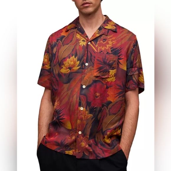 ALLSAINTS Gozo Short Sleeve Shirt - Picture 1 of 5
